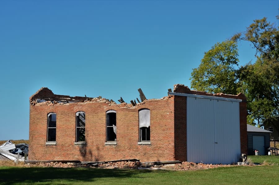 Collapsed building