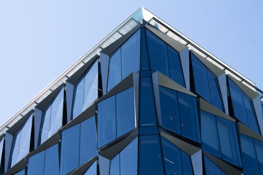 Glass facade