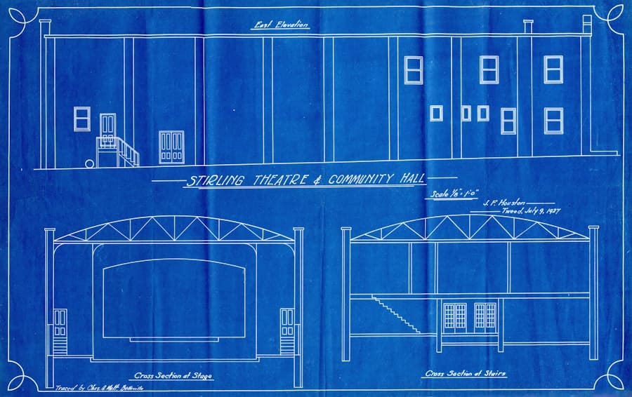 Photo Architectural blueprint